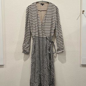 Massimo Dutti Patterned Wrap Dress